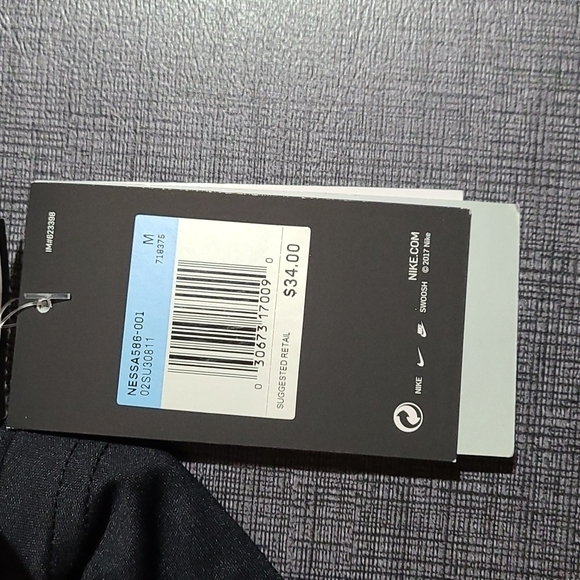 Nike Essential Short Sleeve Swim Hydro Rash Guard - Black - Picture 5 of 5